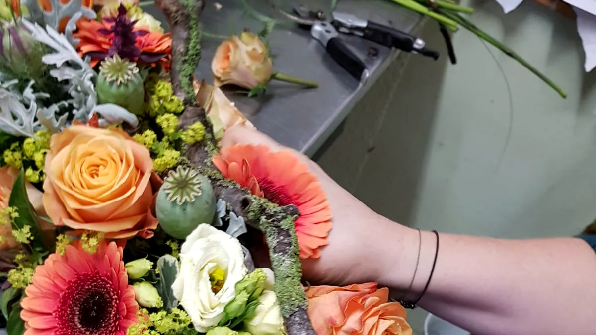 Florale Arbeit von Blumen Niebergall